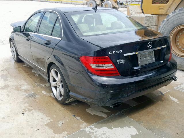 WDDGF4HB8EA967117 - 2014 MERCEDES-BENZ C 250 BLACK photo 3