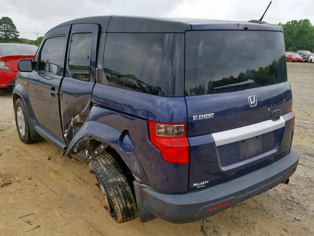 5J6YH1H75AL005000 - 2010 HONDA ELEMENT EX BLUE photo 3