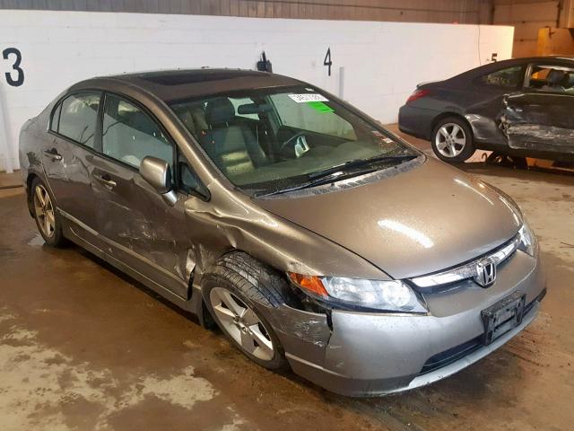 2HGFA16968H340085 - 2008 HONDA CIVIC EXL GRAY photo 1