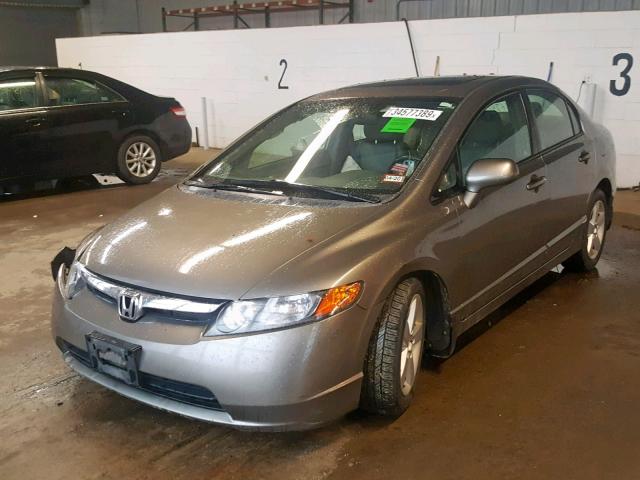 2HGFA16968H340085 - 2008 HONDA CIVIC EXL GRAY photo 2