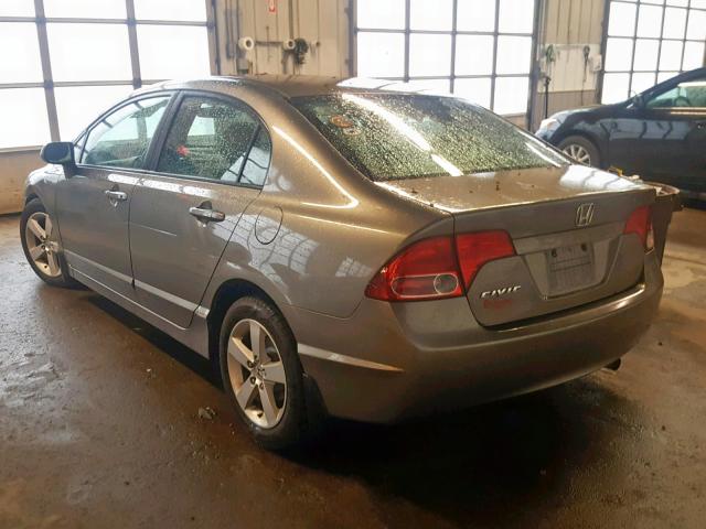 2HGFA16968H340085 - 2008 HONDA CIVIC EXL GRAY photo 3