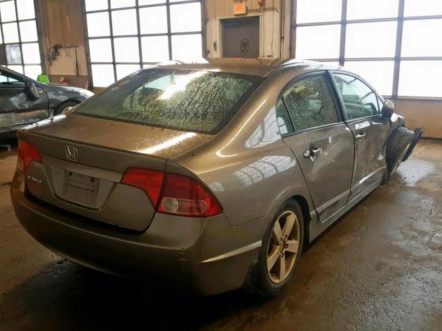 2HGFA16968H340085 - 2008 HONDA CIVIC EXL GRAY photo 4