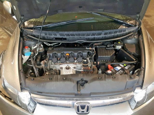 2HGFA16968H340085 - 2008 HONDA CIVIC EXL GRAY photo 7