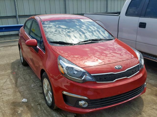 KNADN4A36G6583441 - 2016 KIA RIO EX RED photo 1