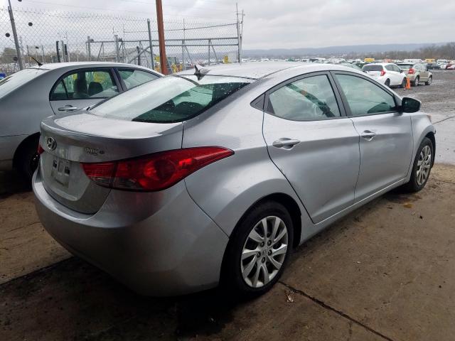 5NPDH4AEXCH065716 - 2012 HYUNDAI ELANTRA GLS  photo 4