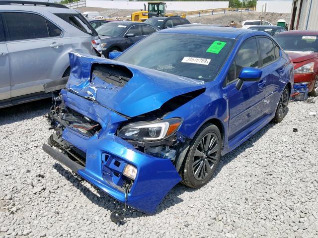 JF1VA1D69F9830378 - 2015 SUBARU WRX PREMIU BLUE photo 2