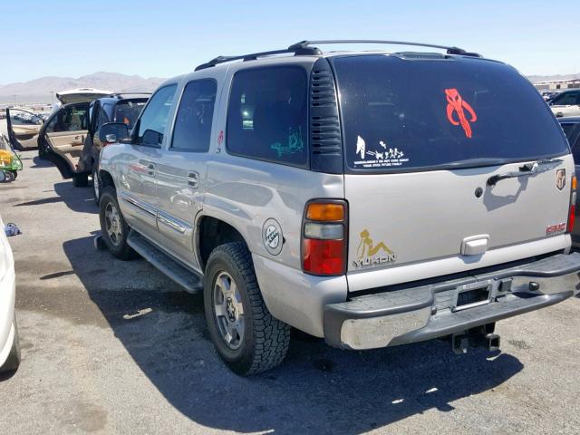 1GKEK13T75J188274 - 2005 GMC YUKON GRAY photo 3