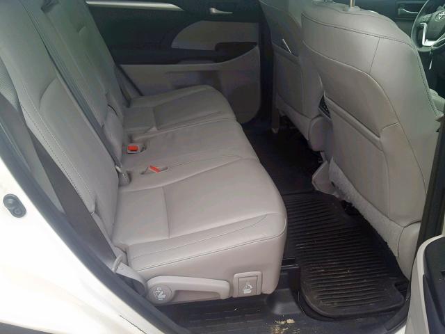 5TDJKRFH1FS080950 - 2015 TOYOTA HIGHLANDER WHITE photo 6