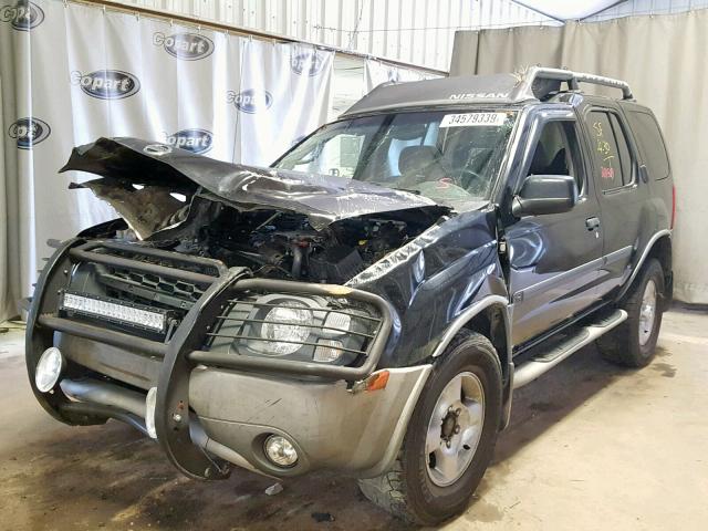 5N1ED28T33C672363 - 2003 NISSAN XTERRA XE BLACK photo 2