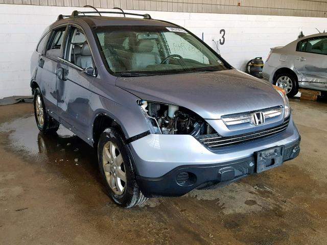 JHLRE48738C062751 - 2008 HONDA CR-V EXL BLUE photo 1