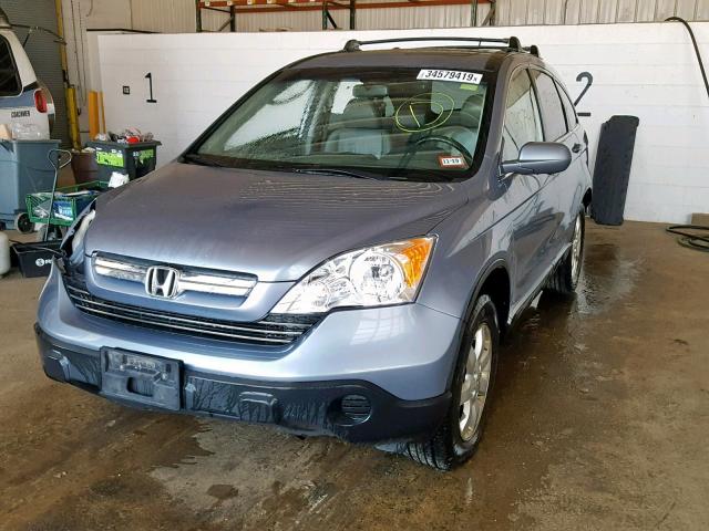 JHLRE48738C062751 - 2008 HONDA CR-V EXL BLUE photo 2