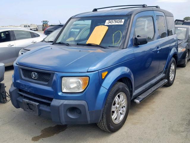 5J6YH28706L020288 - 2006 HONDA ELEMENT EX BLUE photo 2