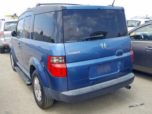 5J6YH28706L020288 - 2006 HONDA ELEMENT EX BLUE photo 3