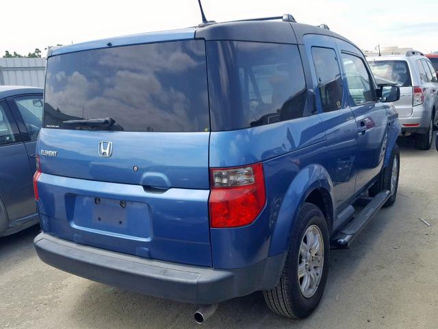 5J6YH28706L020288 - 2006 HONDA ELEMENT EX BLUE photo 4