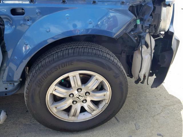 5J6YH28706L020288 - 2006 HONDA ELEMENT EX BLUE photo 9