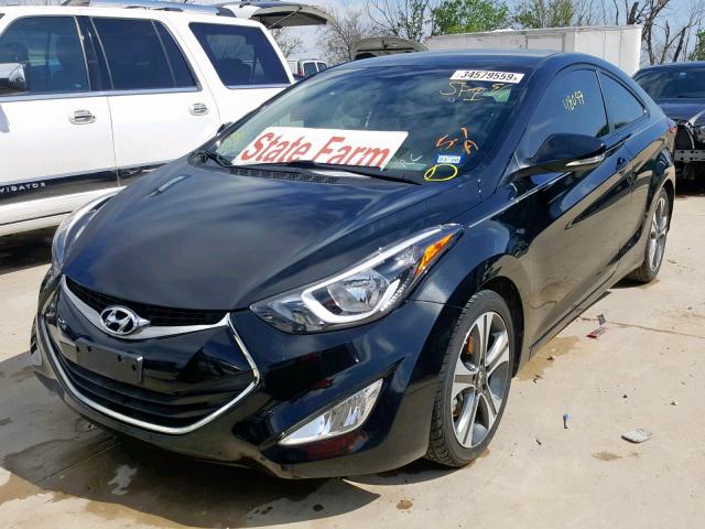 KMHDH6AH2EU025589 - 2014 HYUNDAI ELANTRA CO WHITE photo 2