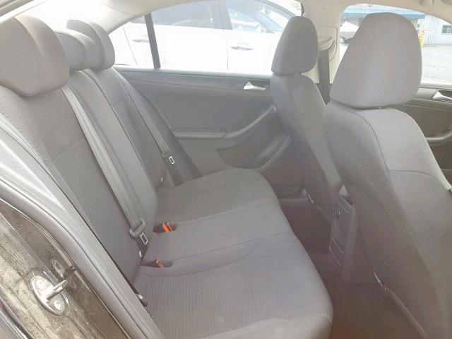 3VW2K7AJ3FM214129 - 2015 VOLKSWAGEN JETTA BASE BLACK photo 6