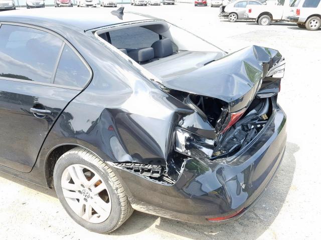 3VW2K7AJ3FM214129 - 2015 VOLKSWAGEN JETTA BASE BLACK photo 9