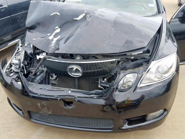 JTHBC96S575008457 - 2007 LEXUS GS 450H BLACK photo 9