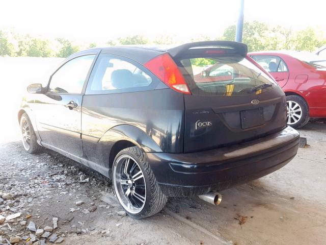 3FAFP31341R144075 - 2001 FORD FOCUS ZX3 BLACK photo 3