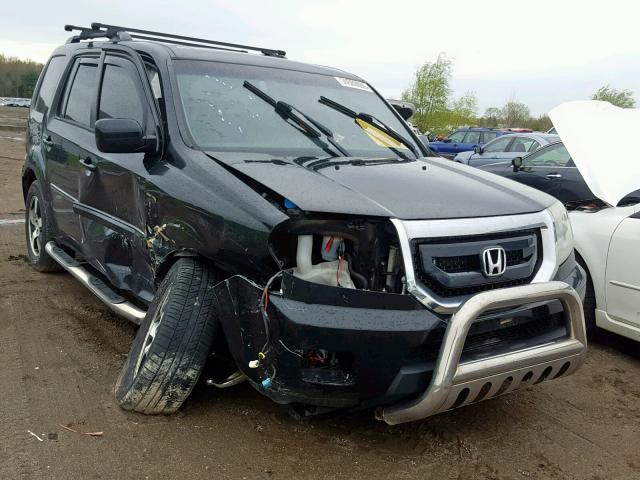 5FNYF4H53AB025454 - 2010 HONDA PILOT EXL BLACK photo 1