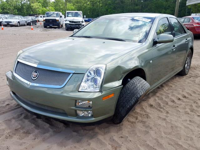 1G6DC67A550221646 - 2005 CADILLAC STS GREEN photo 2