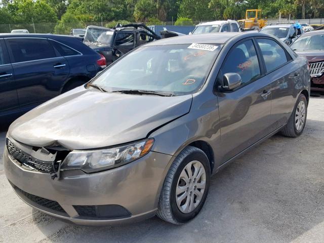 KNAFU4A23C5585909 - 2012 KIA FORTE EX GRAY photo 2