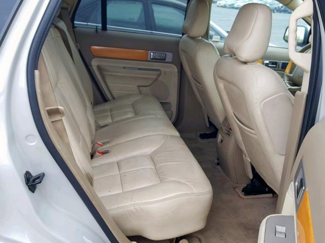 2LMDU68C47BJ05169 - 2007 LINCOLN MKX CREAM photo 6