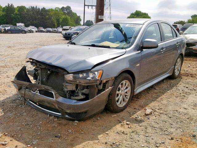 JA32V2FW6CU018970 - 2012 MITSUBISHI LANCER SE GRAY photo 2