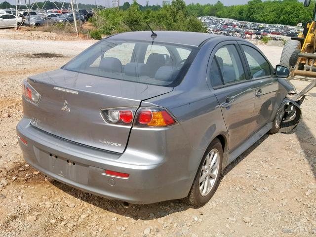 JA32V2FW6CU018970 - 2012 MITSUBISHI LANCER SE GRAY photo 4