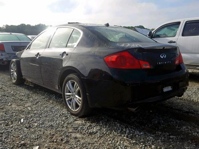 JN1CV6AR5BM353962 - 2011 INFINITI G37 BLACK photo 3