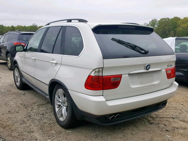 5UXFB53514LV00826 - 2004 BMW X5 4.4I WHITE photo 3