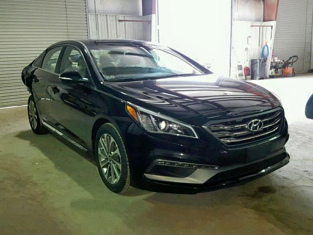 5NPE34AFXHH498455 - 2017 HYUNDAI SONATA SPO BLACK photo 1