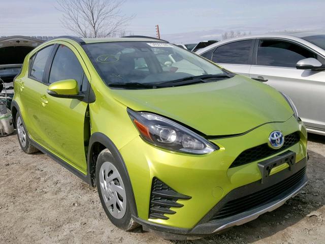 JTDKDTB3XJ1612773 - 2018 TOYOTA PRIUS C GREEN photo 1