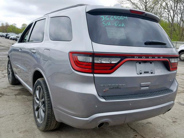 1C4RDJDG7JC496729 - 2018 DODGE DURANGO GT SILVER photo 3