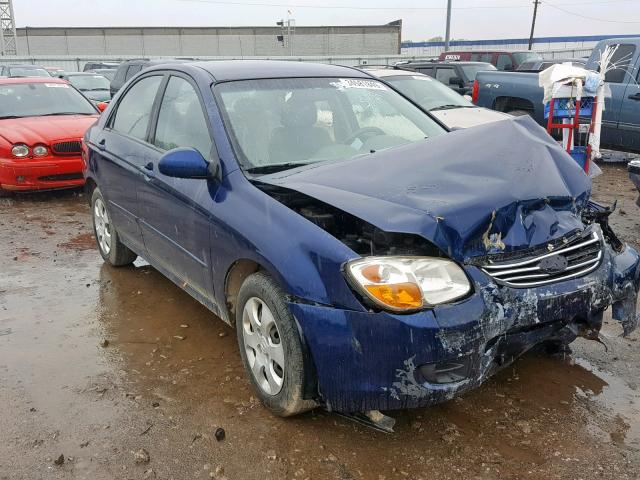 KNAFE122685516746 - 2008 KIA SPECTRA EX BLUE photo 1