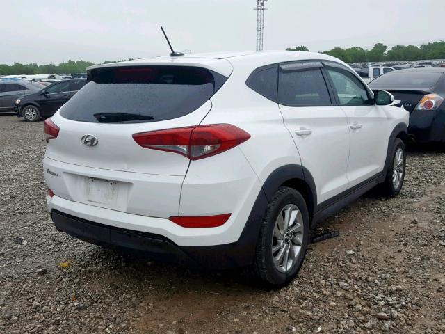 KM8J23A43HU502647 - 2017 HYUNDAI TUCSON SE WHITE photo 4