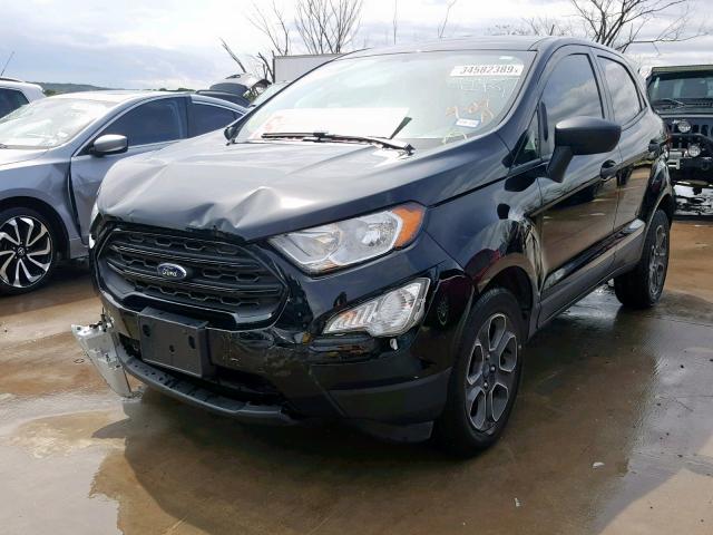 MAJ3P1RE1JC206186 - 2018 FORD ECOSPORT S BLACK photo 2