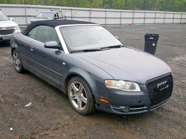 WAUDF48H58K002776 - 2008 AUDI A4 2.0T CA GRAY photo 1