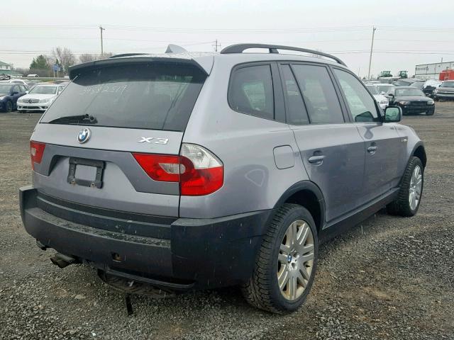 WBXPA73435WC49891 - 2005 BMW X3 2.5I GRAY photo 4