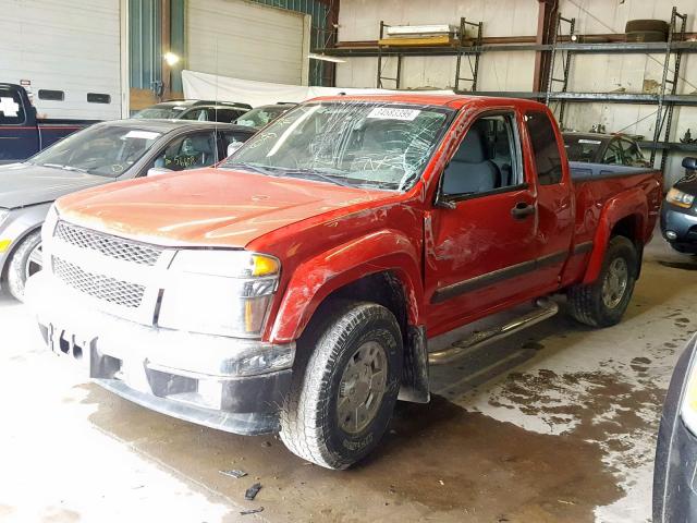 1GCDT19EX78141795 - 2007 CHEVROLET COLORADO RED photo 2