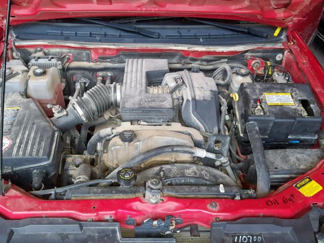 1GCDT19EX78141795 - 2007 CHEVROLET COLORADO RED photo 7