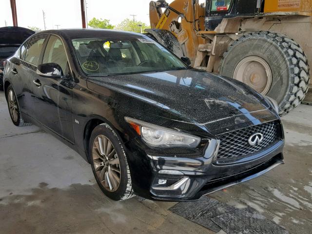 JN1EV7AP4JM360333 - 2018 INFINITI Q50 LUXE BLACK photo 1