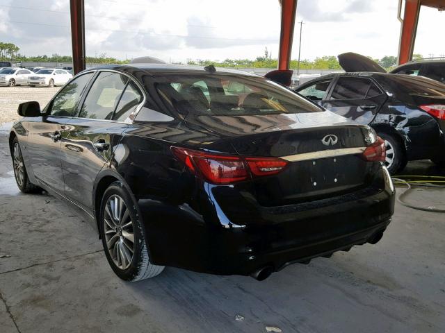 JN1EV7AP4JM360333 - 2018 INFINITI Q50 LUXE BLACK photo 3