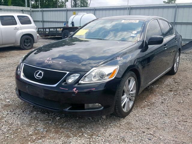 JTHBC96S375007808 - 2007 LEXUS GS 450H BLACK photo 2