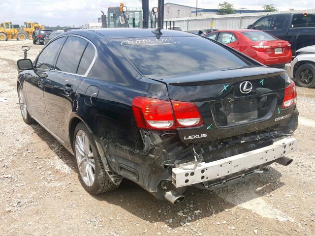 JTHBC96S375007808 - 2007 LEXUS GS 450H BLACK photo 3