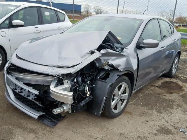 1C3CDFBA1GD604898 - 2016 DODGE DART SXT SILVER photo 2