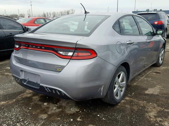 1C3CDFBA1GD604898 - 2016 DODGE DART SXT SILVER photo 4