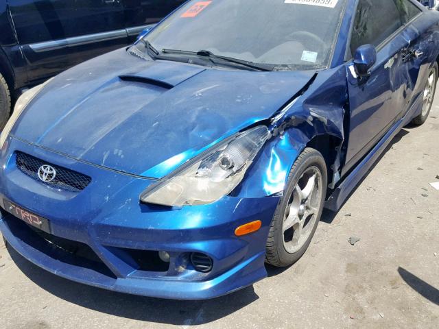 JTDDY32T520058790 - 2002 TOYOTA CELICA GT- BLUE photo 9