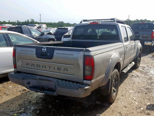 1N6ED29X04C464865 - 2004 NISSAN FRONTIER C GRAY photo 4